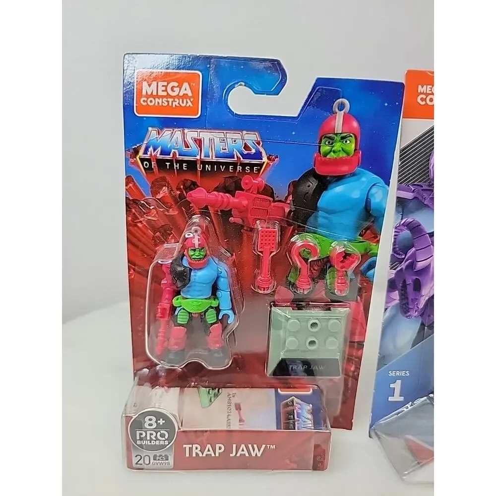 Mega Construx Masters Of The Universe Mini Figure Trap Jaw & Skeletor NIP MOTU